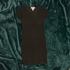 Slim fit black dress